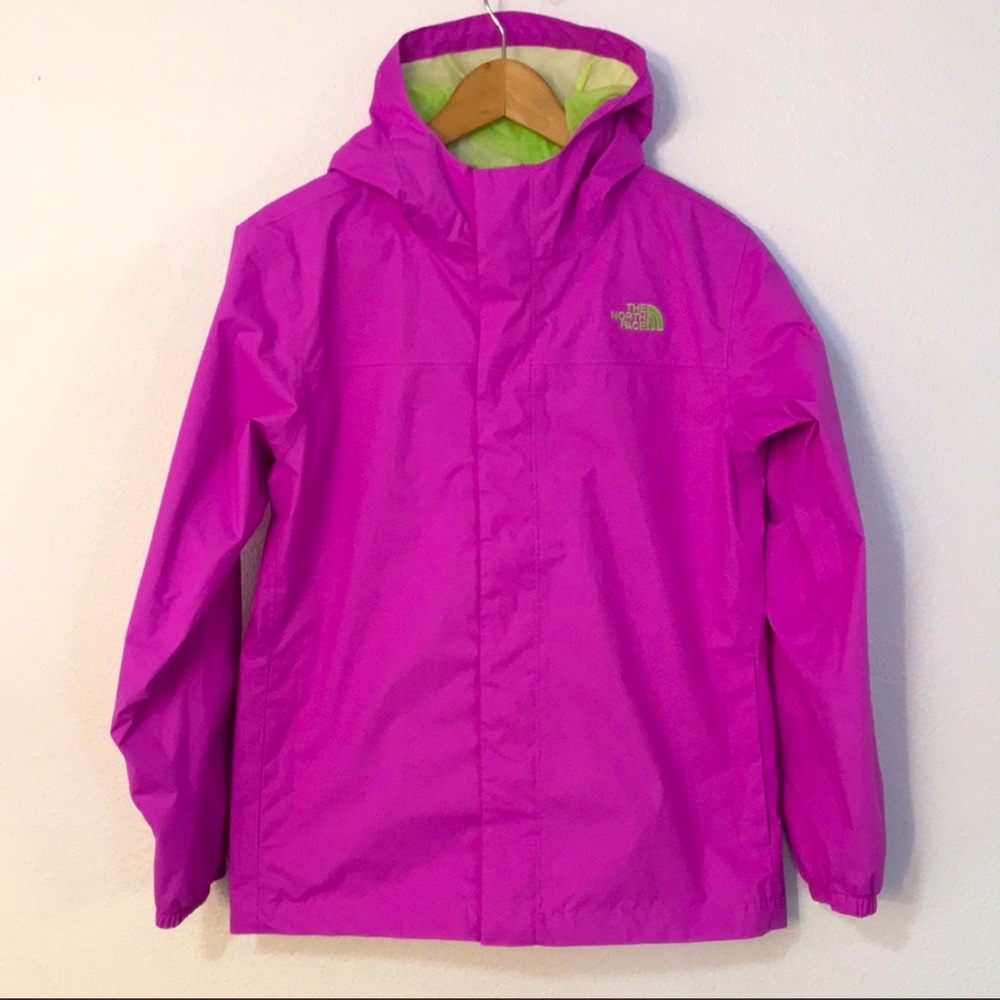 EUC NorthFace girls rain jacket.  XL size 18